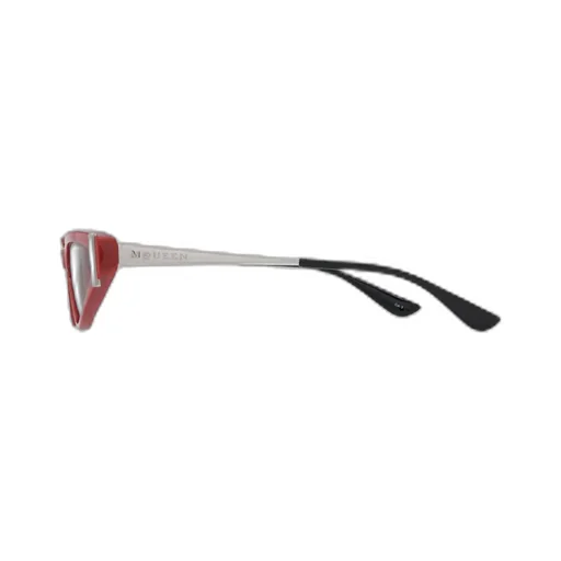Side T-Bar Sunglasses In Red/Silver
