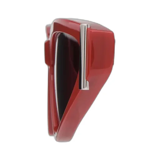 Side T-Bar Sunglasses In Red/Silver