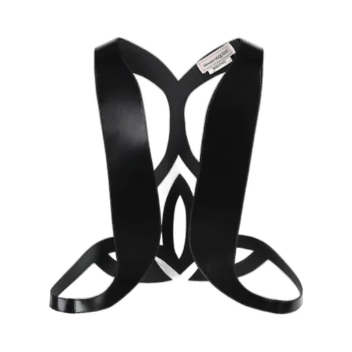 Cut-Out Detailed Leather Vest