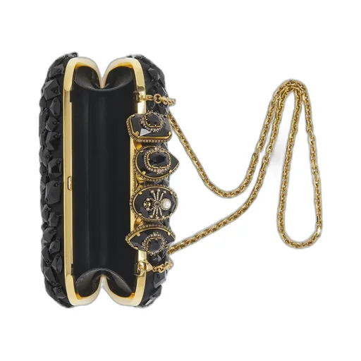 Spider Embellished Knuckle Clutch Bag