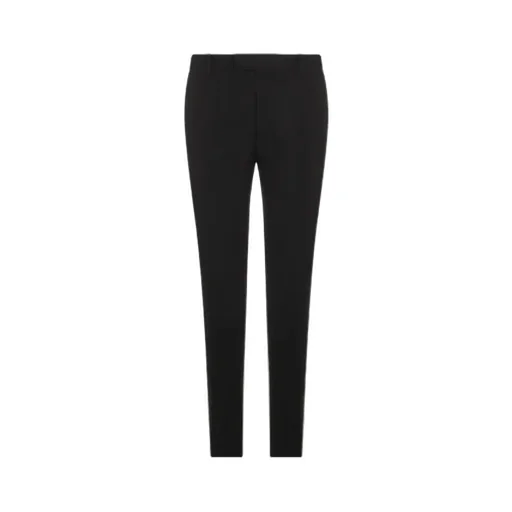 Tapered-Leg Tailored Pants
