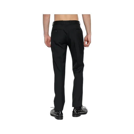 Creased Straight-Leg Trousers