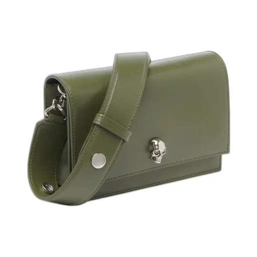Small Skull Leather Shoulder Bag
