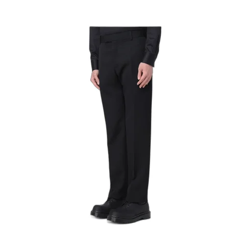 Tapered-Leg Tailored Pants