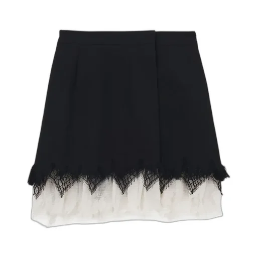 Lace Detailed Mini Skirt