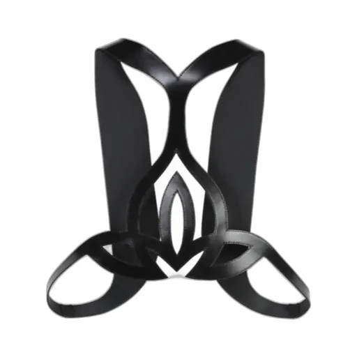 Cut-Out Detailed Leather Vest
