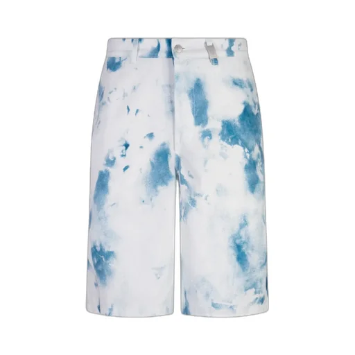 Tie-Dyed Denim Shorts