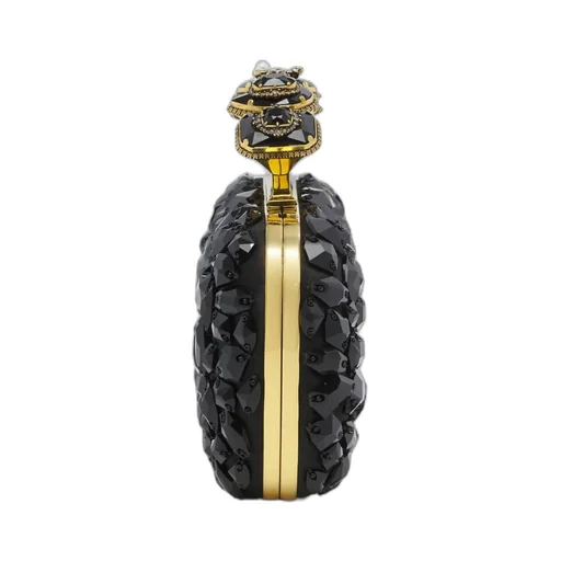 Spider Embellished Knuckle Clutch Bag