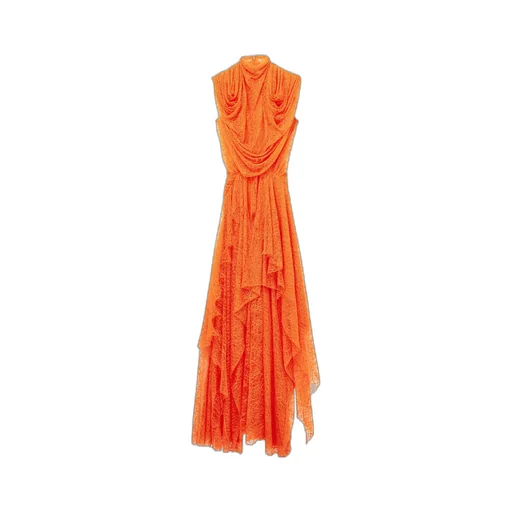 Asymmetric Sleeveless Midi Dress