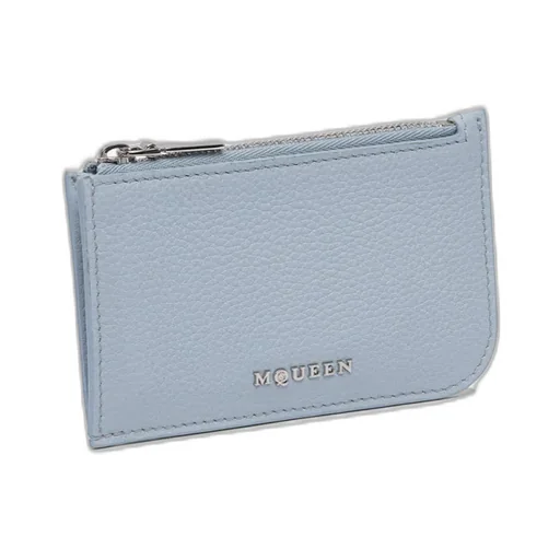 Logo Plaque Zipped Wallet