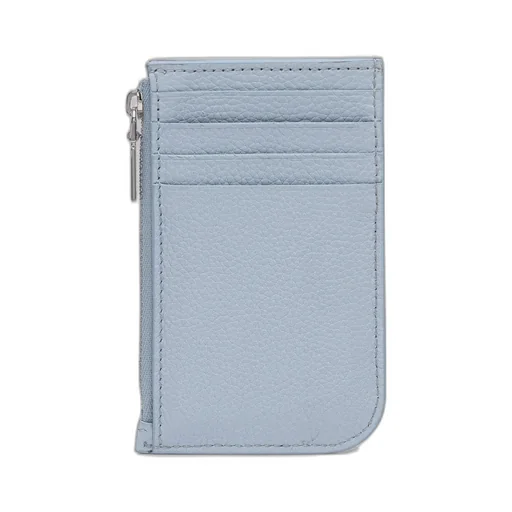 Logo Plaque Zipped Wallet