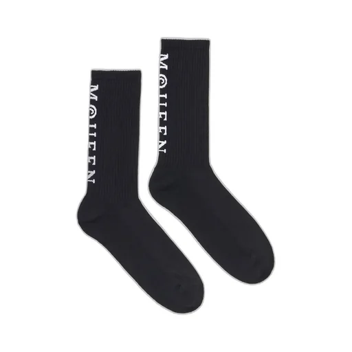 Logo Intarsia-Knit Socks