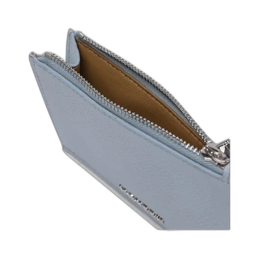 Logo Plaque Zipped Wallet