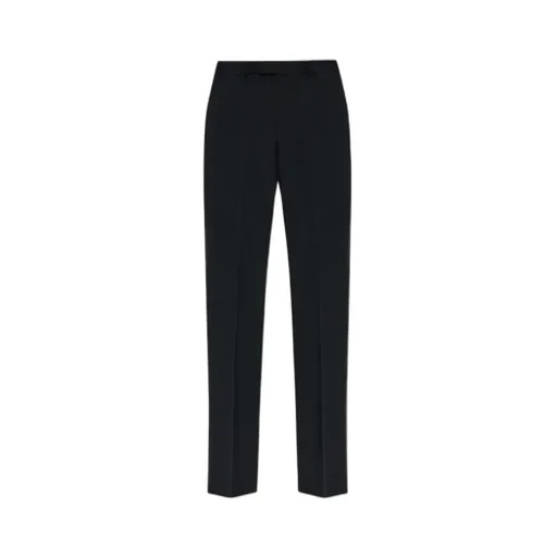 Creased Straight-Leg Trousers