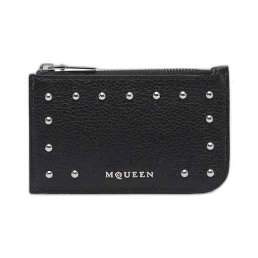 Stud Embellished Zipped Wallet