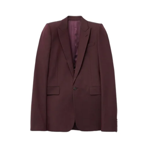 Stacked Shoulder Single-Breasted Jacket