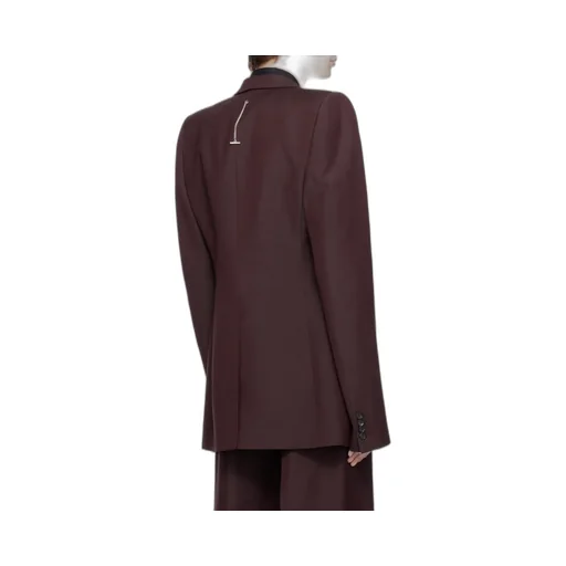 Stacked Shoulder Single-Breasted Jacket