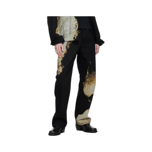 Abstract Print Jeans