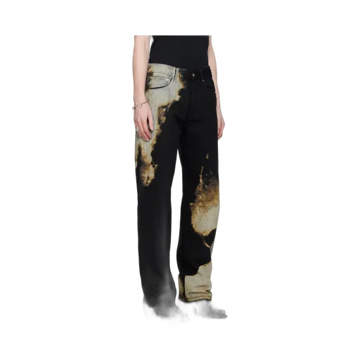 Abstract Print Jeans
