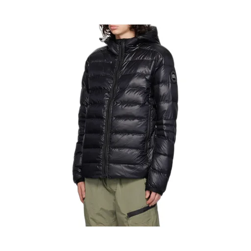 Zippered Long-Sleeved Down Jacket