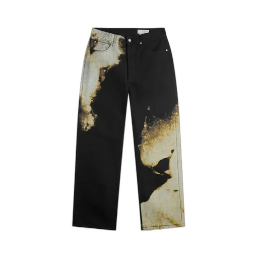 Abstract Print Jeans