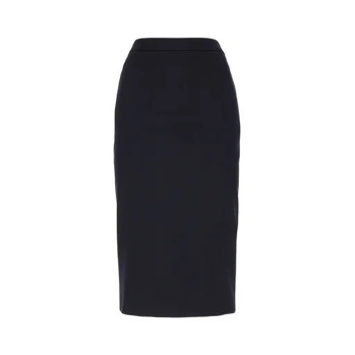 Button-Front Pencil Skirt