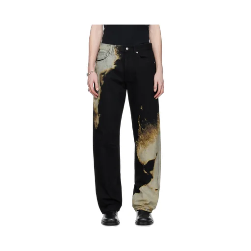 Abstract Print Jeans