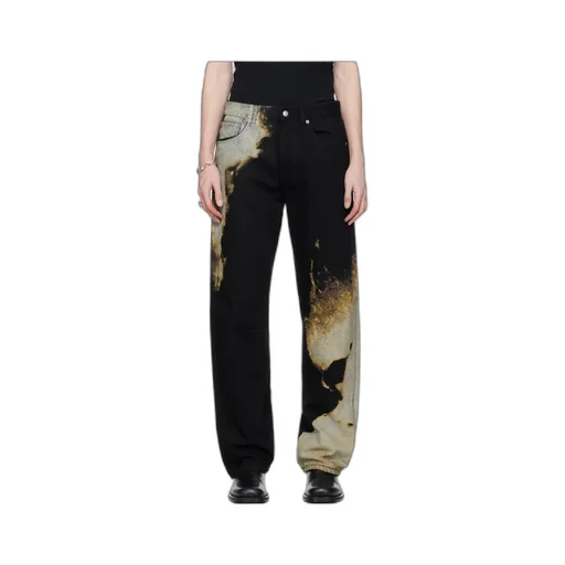 Abstract Print Jeans