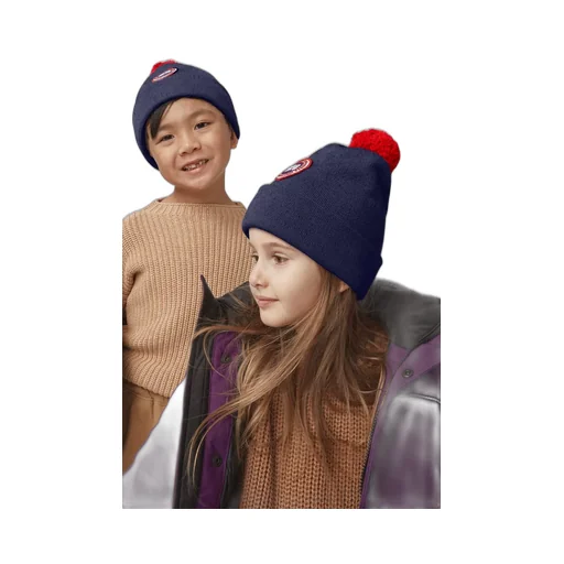 Logo Patch Pompom Hat