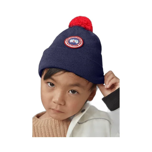 Logo Patch Pompom Hat
