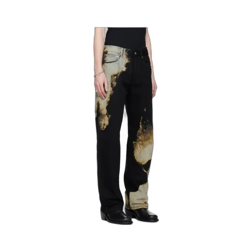 Abstract Print Jeans