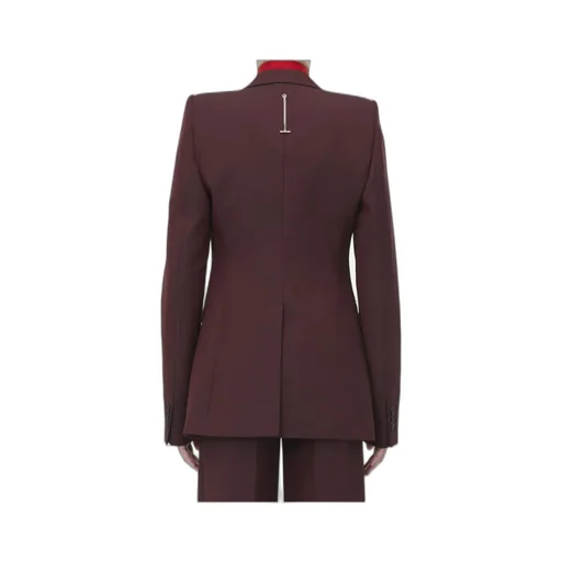 Stacked Shoulder Single-Breasted Jacket