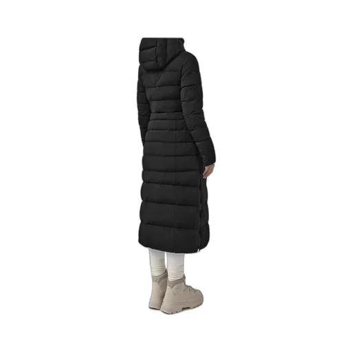 Quilted Zipped Long Coat