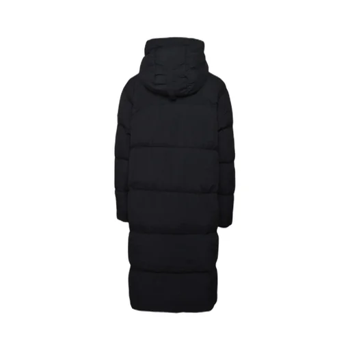 Logo Patch Hooded Down Jacket