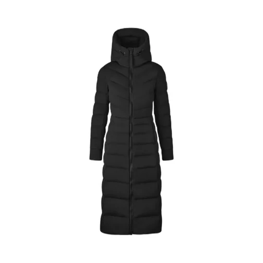 Quilted Zipped Long Coat