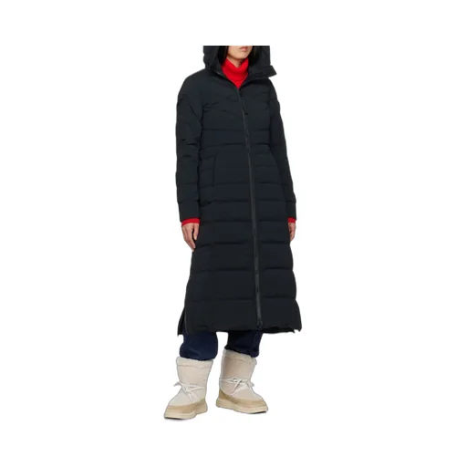 Quilted Zipped Long Coat