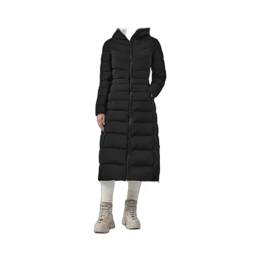 Quilted Zipped Long Coat