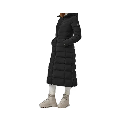 Quilted Zipped Long Coat