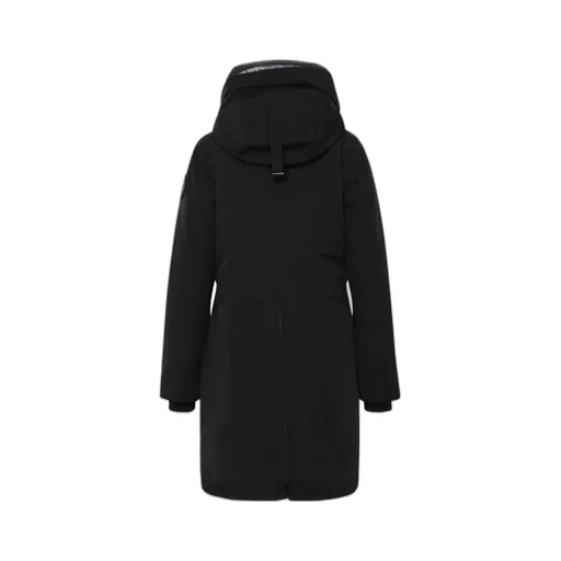 Hooded Logo-Patch Coat
