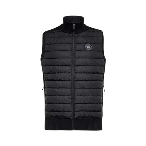 Hybridge Logo-Patch Quilted Gilet