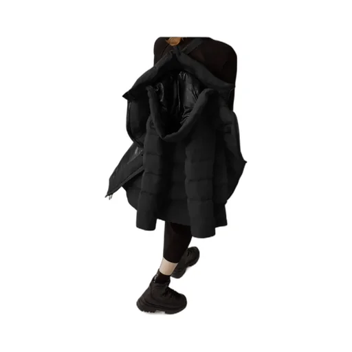 Zip-Up Hooded Padded Parka