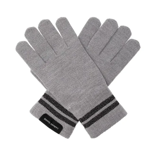 Stripe-Detailed Knitted Gloves