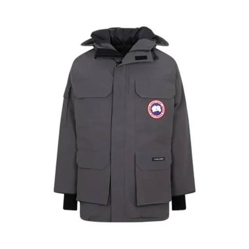 Logo-Patch Padded Coat