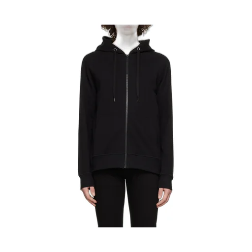 Logo Patch Detail Zipped Hoodie