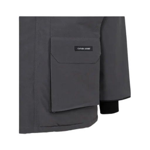 Logo-Patch Padded Coat