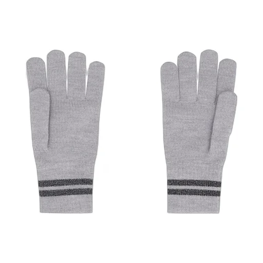 Stripe-Detailed Knitted Gloves