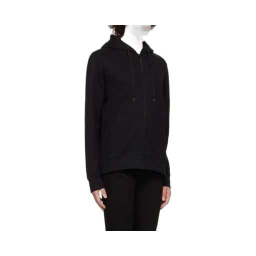 Logo Patch Detail Zipped Hoodie