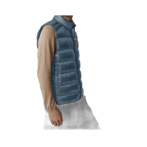 Zipped Logo Patch Down Gilet