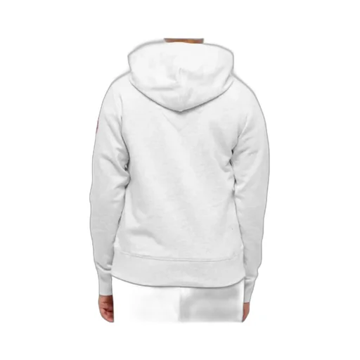 Melange-Effect Drawstring Hoodie
