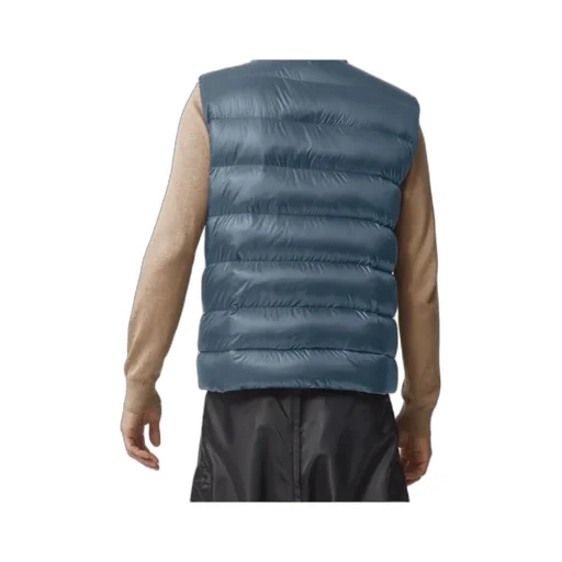Zipped Logo Patch Down Gilet